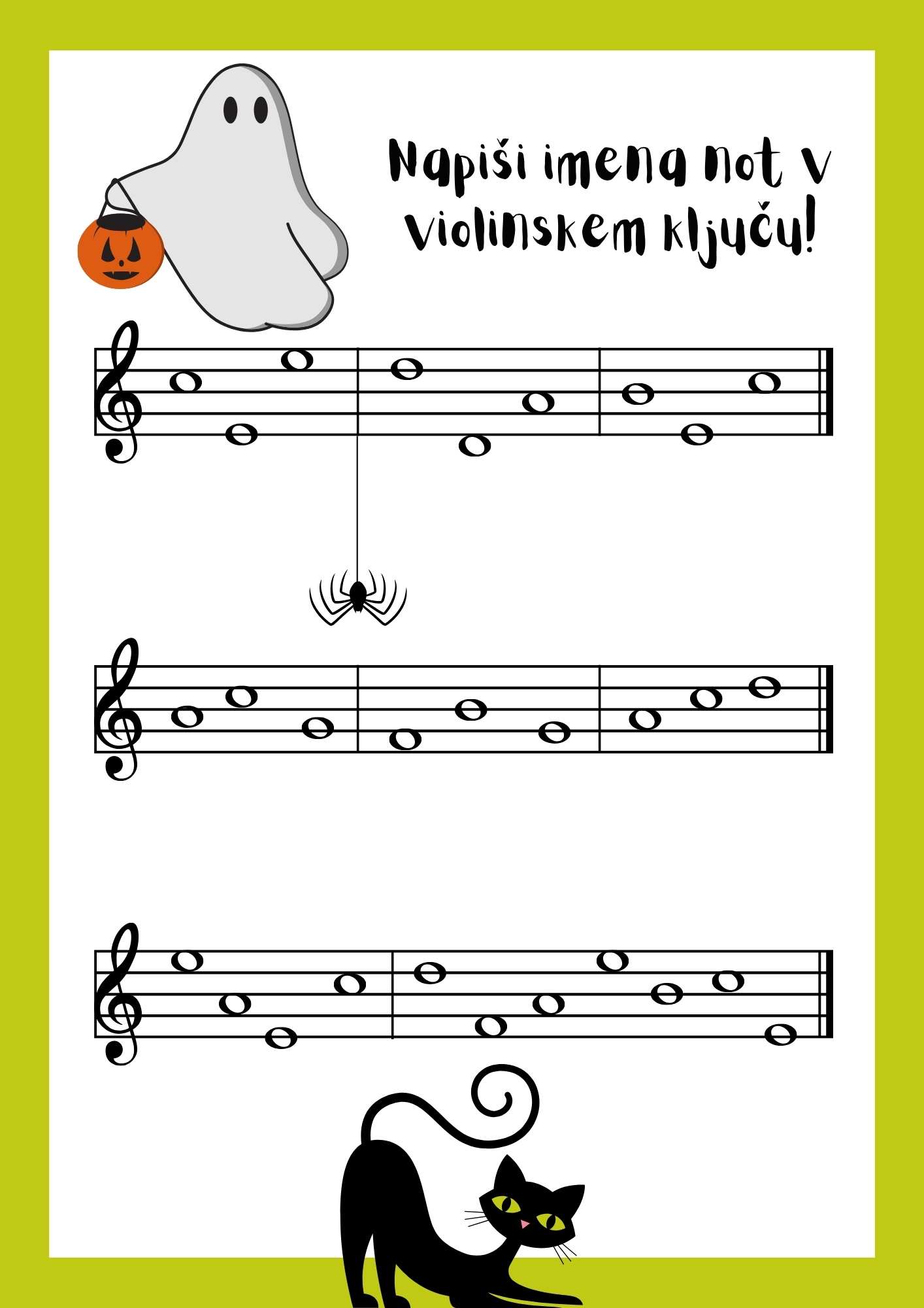 Vaje violinski ključ c1-e2 vaje za note violinski ključ c1 - e2